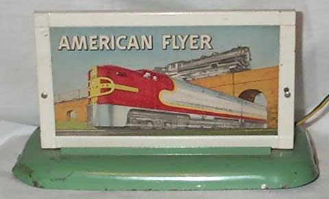 STEAM WHISTLING BILLBOARD ADHESIVE STICKER for American Flyer S Gauge Trains 
