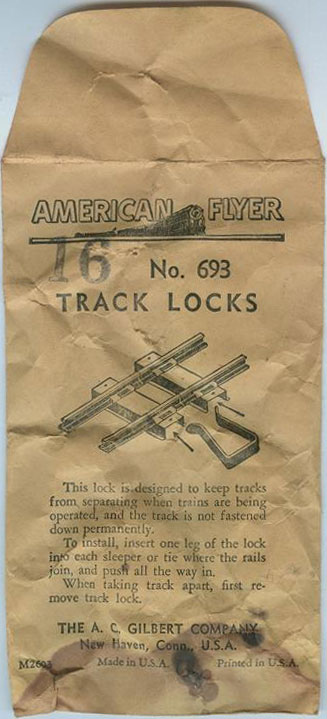 50 American Flyer #693 Track Locks 