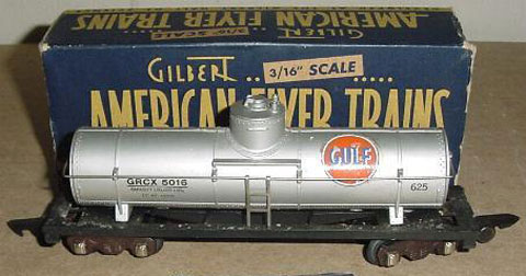 American Flyer GULF TANK Car with link coupler 